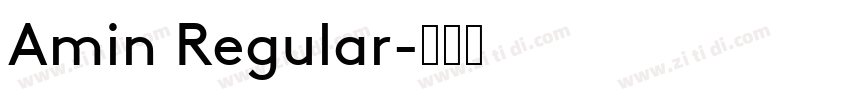 Amin Regular字体转换